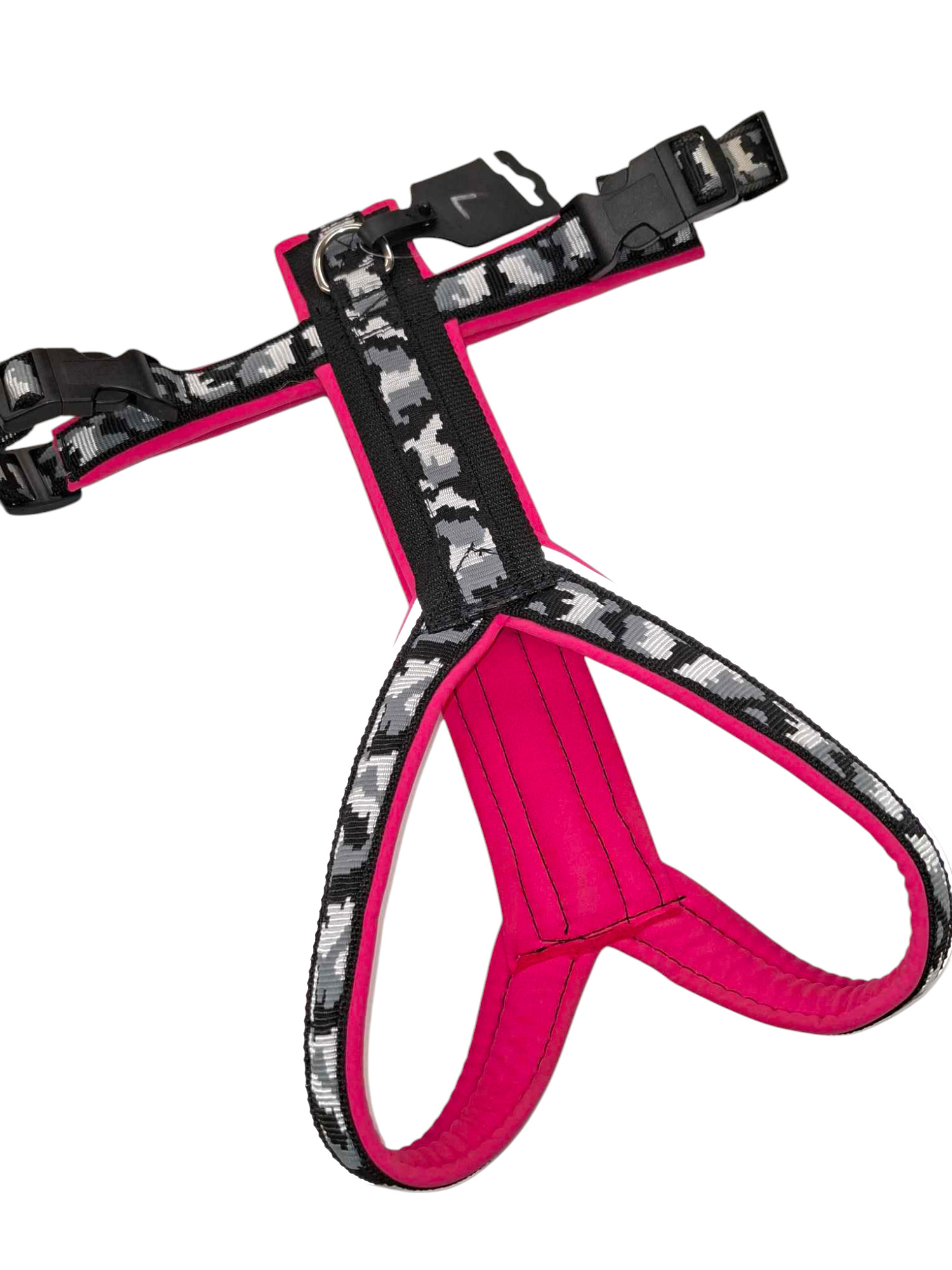 Gr-L-Camo-pink-Photoroom (G4) Geschirr Gr. L Fleckentarn grau-pink  (30kg Hund)