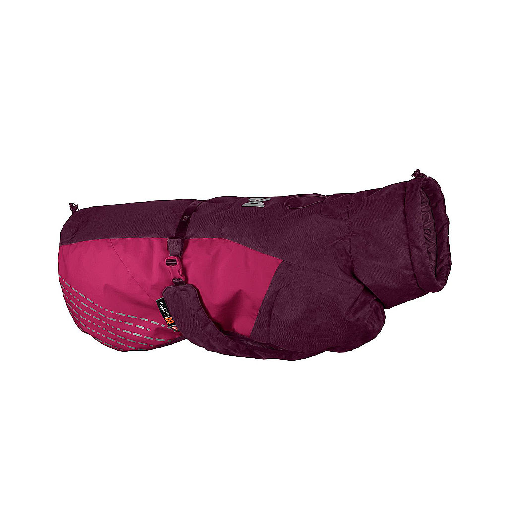 Nonstop Wintermantel Glacier 2.0 in Purple und Violet, wärmender und wasserabweisender Hundemantel für kalte Tage.