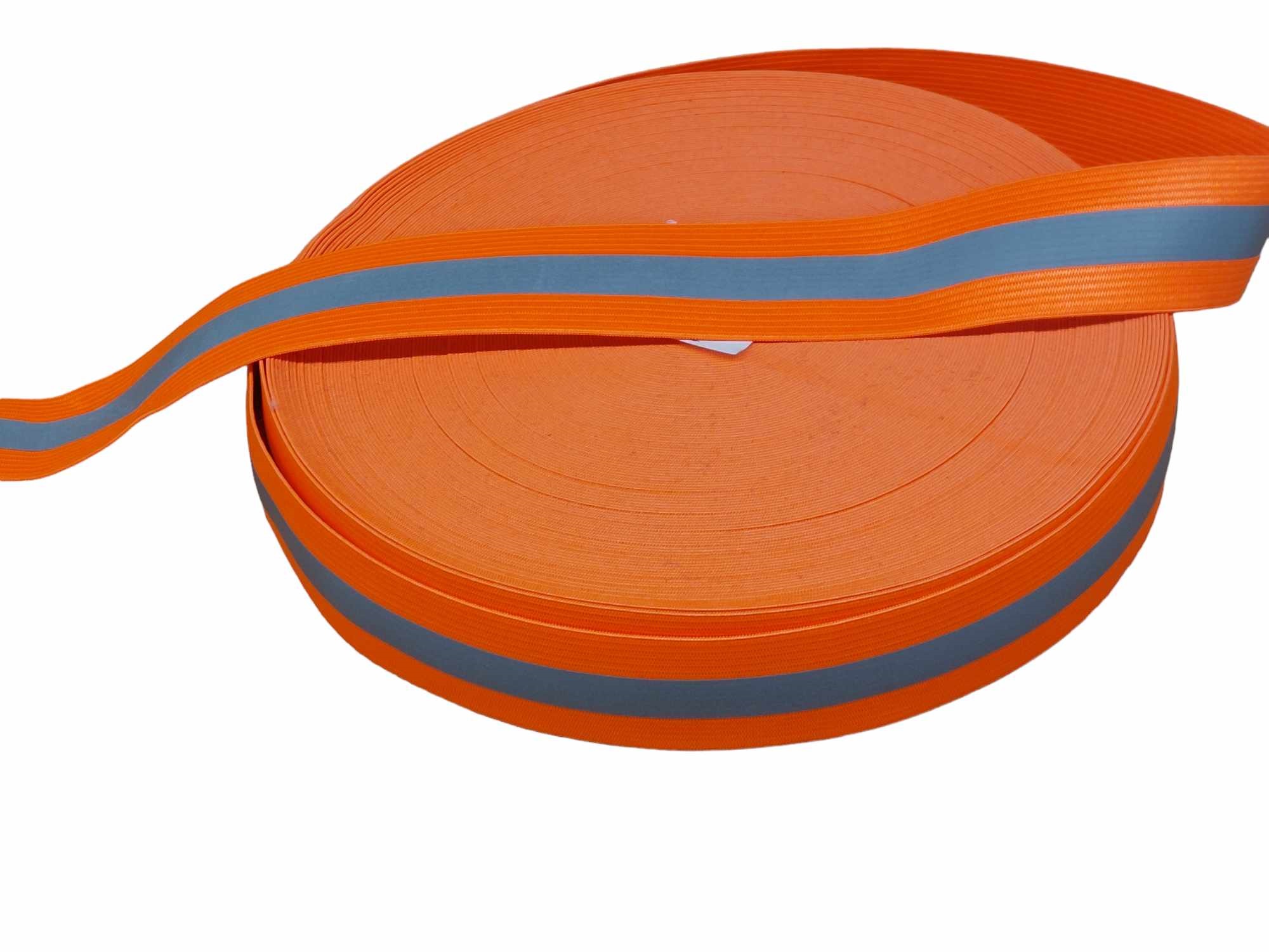 Gummiband-orange Reflektierendes Gummiband für Signalhalsungen
