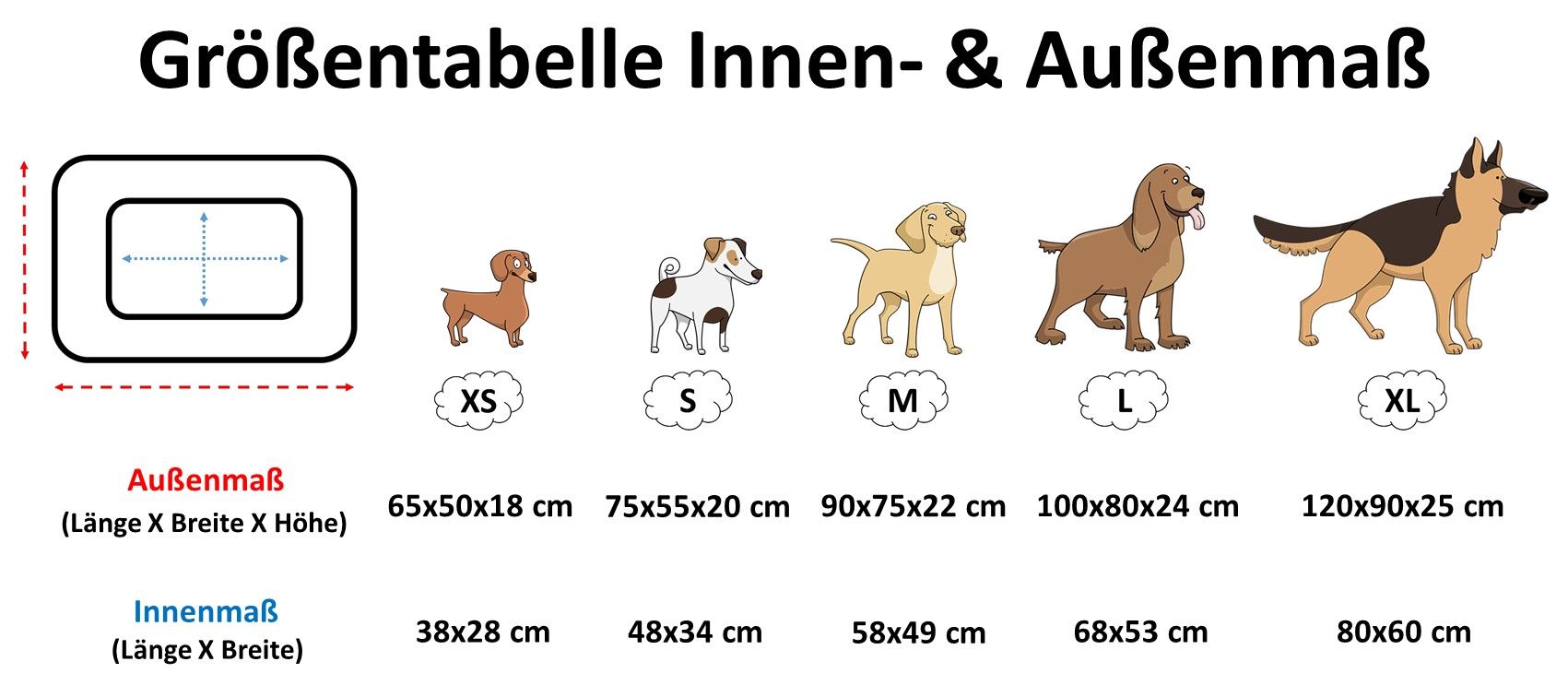Orthopädisches Hundebett Milano aus Kunstleder braun