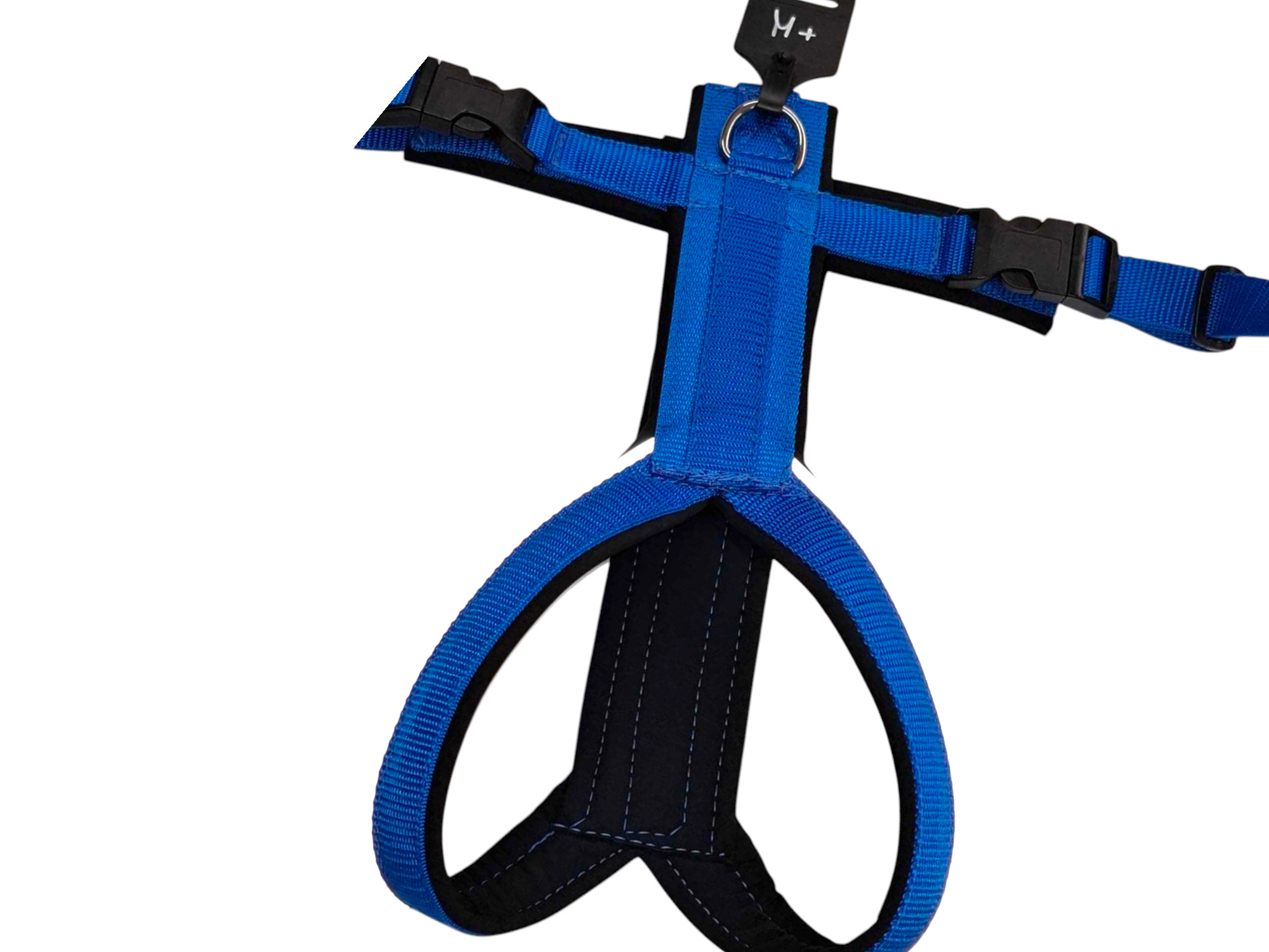 (G10) Geschirr Gr. M blau - schwarz  (30kg Hund)