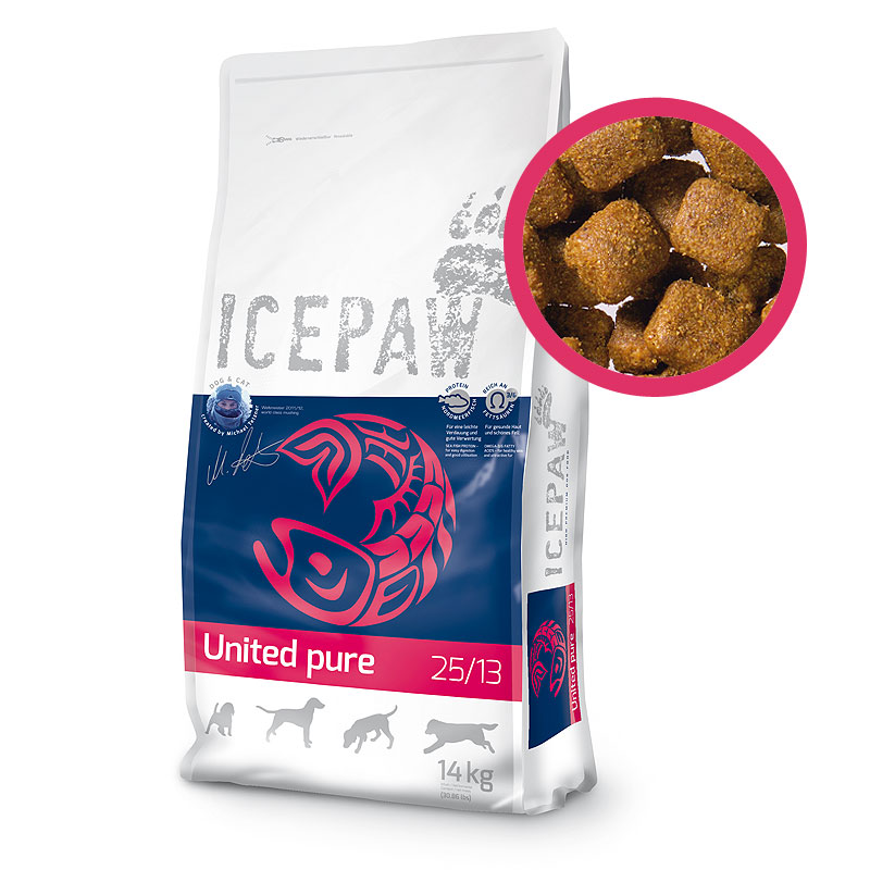icepaw-high-premium-trockenfutter-united-pure-25-13-fuer-hunde United Pure 14 Kg