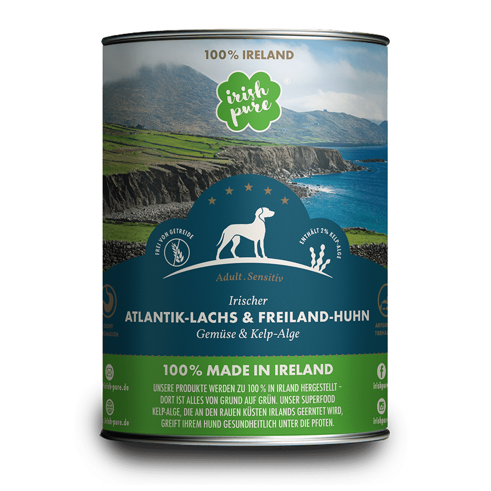 Dose Atlantik Lachs & Freiland Huhn mit Gemüse & Kelp Alge 390 g